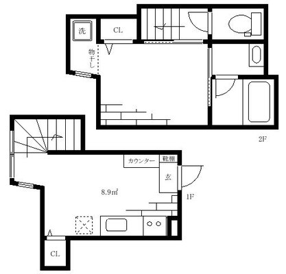 本郷三丁目 アパート 1DK